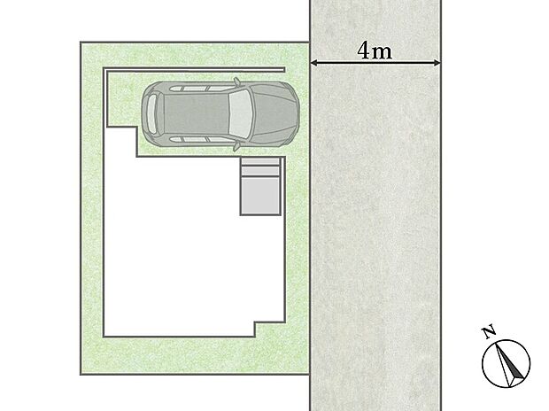 【区画図】
スーパーやコンビニなど商業施設が徒歩6分圏内！
幼稚園や保育園、小中学校など教育施設も徒歩13分圏内で共働きの子育て世帯でも安心して暮らせます！