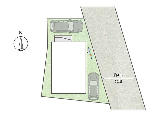 【区画図】
京王井の頭線「久我山」駅徒歩14分、JR中央線「吉祥寺」駅や京王線「千歳烏山」駅はバスで利用可能な距離にある立地に佇む邸宅が誕生しました！