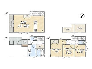 【残り1棟】駅徒歩6分で利用可能な利便性の高い立地。3階建て2SLDK間取りプラン～豊島区西巣鴨2～ その他