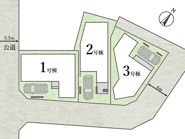 【全体区画図】
LDK18帖超のゆとりある空間。自由にレイアウトを組めるのも魅力で暮らしを充実したものにします。