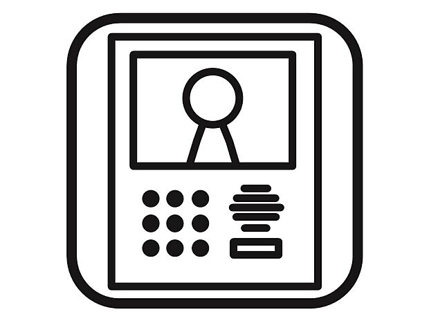 【【TVモニター付インターフォン】】来客時に誰が来たかをモニターで確認できるので、防犯に繋がります。