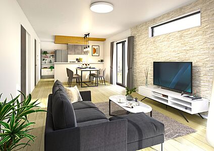 【施工例写真：LDK】