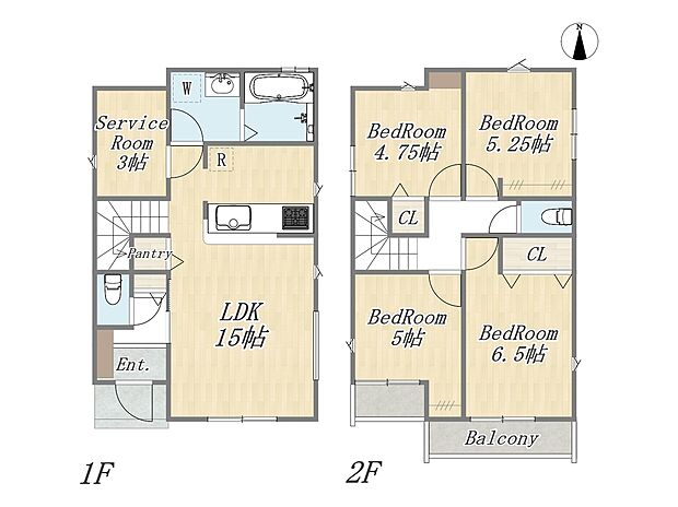 【4SLDK+Pantry+カースペース2台】太陽光パネル設置予定