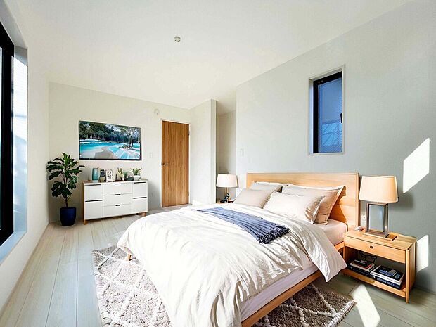 【【建物プラン例:Room】】全室2面採光や全居室収納、空間にメリハリをつけ室内の印象をつけるアクセントクロスなど心地よい室内を創る工夫を凝らした建物プランをご提案