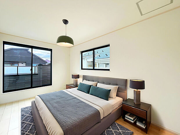 【【施工例:Room】】全棟が国が定めた基準(耐久性や省エネルギー性、環境への配慮、そして住みやすさなど)を満たしており、長期間にわたって快適に安全に住み続けることができる、確かな品質の長期優良住宅。