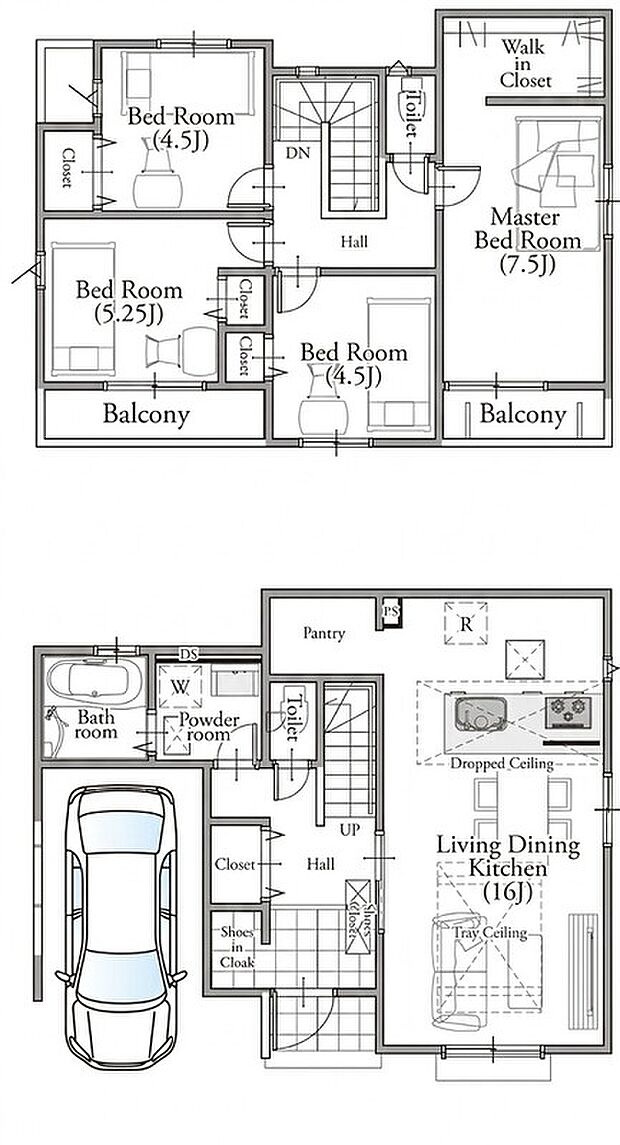 1号棟間取図