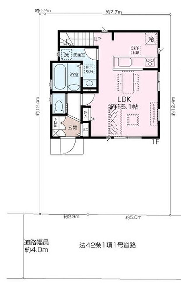 【3LDK】1階間取り
