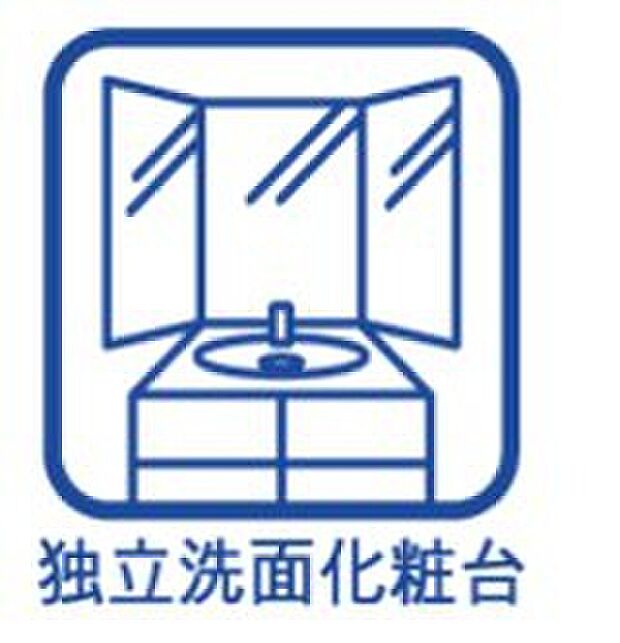 【洗面台】三面鏡付き洗面台
