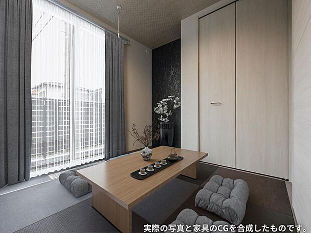 フレキシブルスペース【8号地】（2025年6月撮影）タタミ敷きのフレキシブルスペースで、生活スタイルを自由にアレンジ。