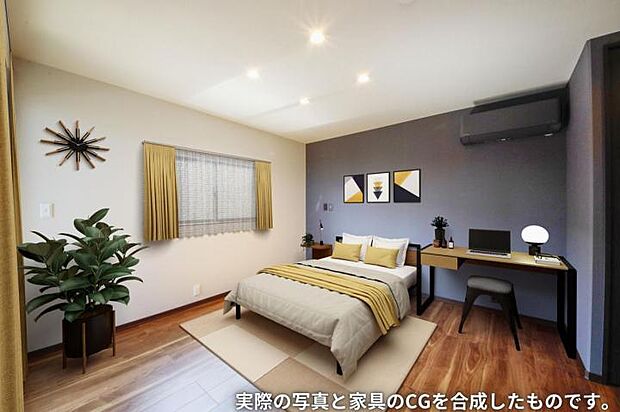 【主寝室【13号地】(2024年3月撮影)】大きなWICには沢山の洋服が収納できて、お部屋がすっきり使えます。