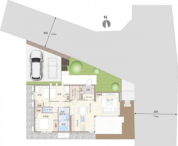 【3LDK】【1号地】