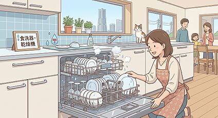 食器洗乾燥機付きシステムキッチン