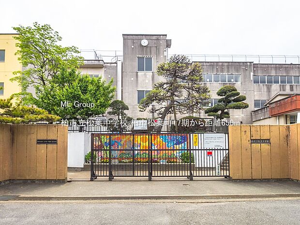 柏市立松葉中学校（約650m・徒歩9分）