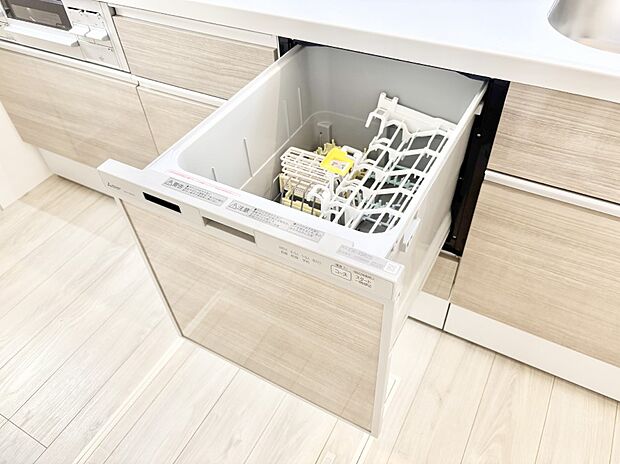 【食洗機】面倒なお片づけは食洗機にお任せ！家事の負担が減って、時間にも気持ちにもゆとりができます。