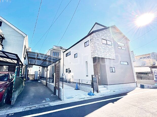 【前面道路含む現地写真】堂々完成!! ここから始まる新生活を応援いたします!