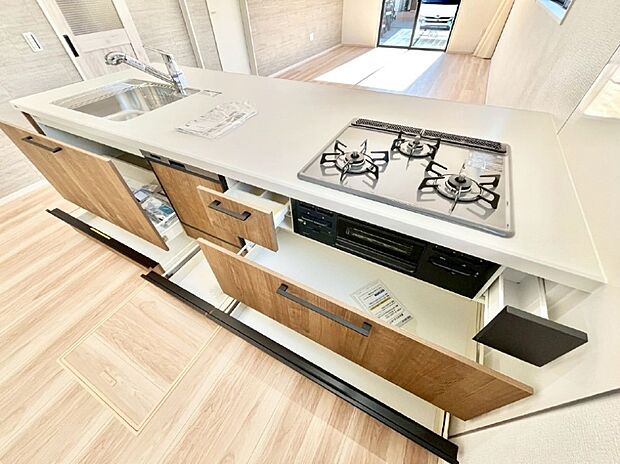 【スライド収納】使いやすさを優先したスライド式収納タイプ!