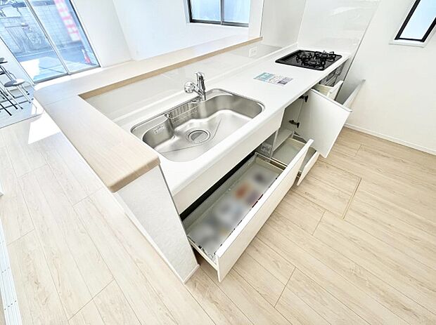 【スライド収納】使いやすさを優先したスライド式収納タイプ!