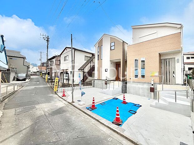【前面道路含む現地写真】堂々完成!! ここから始まる新生活を応援いたします!