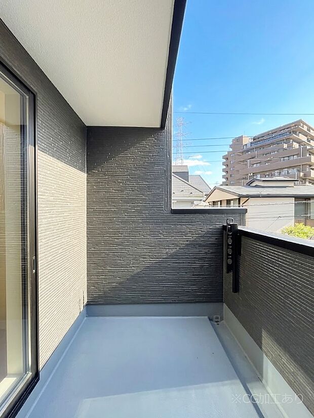 【バルコニー】風通しの良いバルコニー