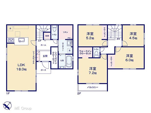 【4LDK】図面と異なる場合は現況を優先