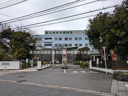 東部地域病院 960m(12分)