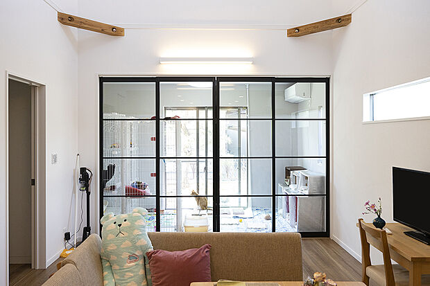 【■動物のお部屋】動物との生活を考えて造られたお家♪人間も動物も安心してのびのび生活できそうな空間に仕上がりました♪