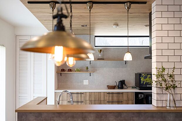 【■キッチン】ナチュラルでカフェ風♪施主様のセンスが光る素敵なキッチンに仕上がりました♪