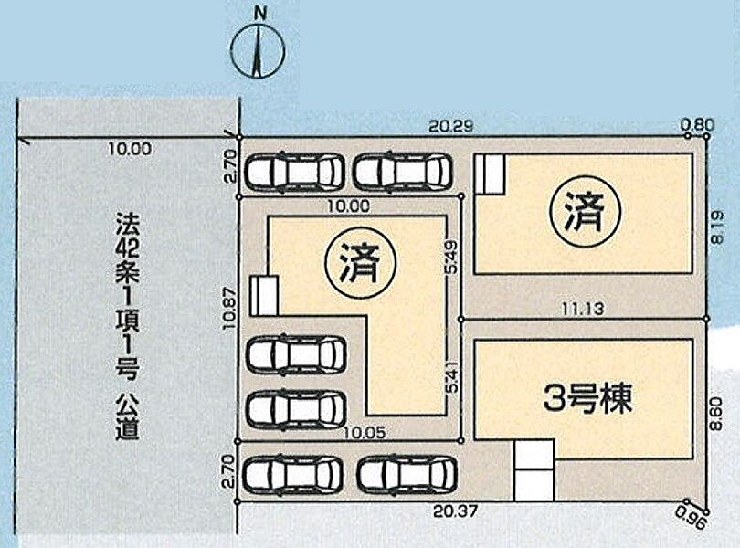 ３駅利用の便利な立地♪全棟カースペース２台分！前面道路は歩道が整備されておりお子様も安心です♪