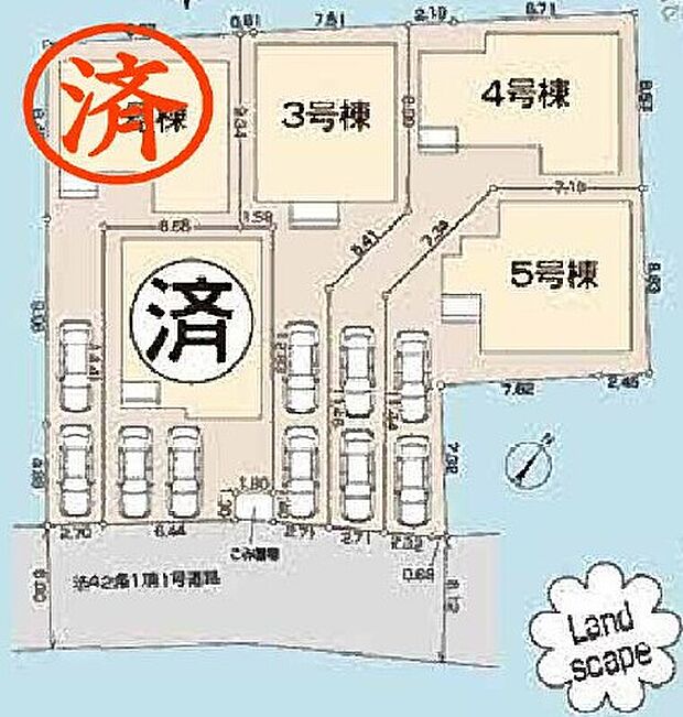 全棟カースペース2台分確保!バイパスや入間インターが近くお車でのお出かけも快適です♪