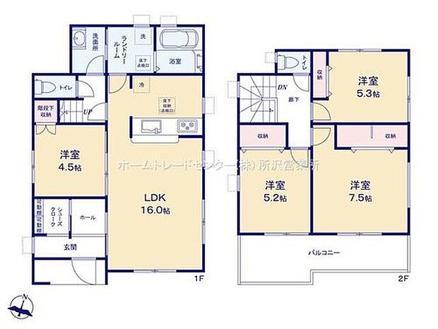 【4LDK】☆シューズクローク☆
ベビーカーやお子様の三輪車、外で使うおもちゃなど汚れた物はそのままシューズクロークへ♪玄関周りもすっきり清潔に保てます。