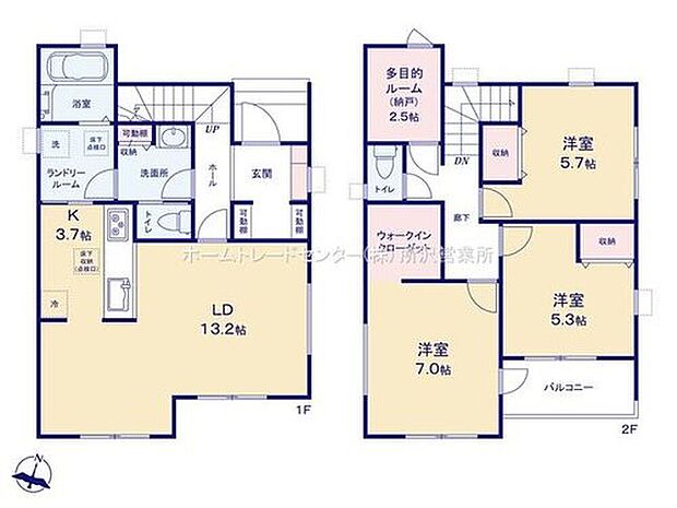 【3LDK+S】☆多目的ルーム☆
テレワークルームにも使える多目的ルーム！書斎や趣味の空間として、納戸としてもお使いいただけます。