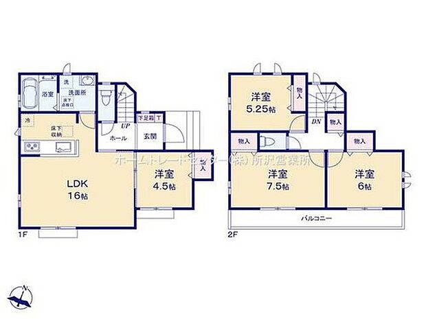 【4LDK】☆広々バルコニー☆
2部屋から行き来できるロングバルコニー!広々としており、たっぷりの洗濯物も一度に片付きます