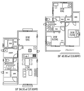 ☆１階個室付きプラン☆
リビング横に洋室を設けました。家族との程よい距離感で過ごせるので、子供部屋やテレワークルームにおすすめです。SIC・WIC付き、収納豊富なお住まいです♪ 