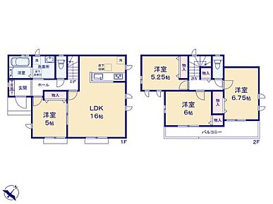 ☆リビング横洋室付きプラン☆お子様の遊び場やお昼寝スペースとしてなど、リビング横の洋室を開放し広々とお使い頂けます。突然の来客時には戸を閉めて視線を遮る事も可能です。 