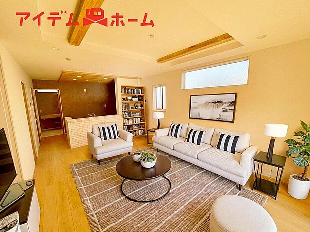 【リビング】本画像はCGで作成されており、実際に現地に家具は置かれておりません。