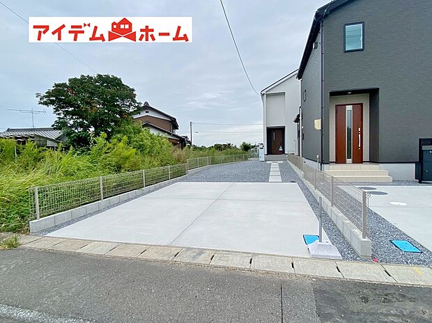 【外観写真】堂々完成、内覧可能です！休日、平日問わずお気軽にお問合せください。年末年始以外毎日営業中♪