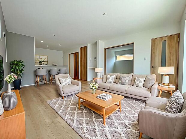 【■2号棟■】(本画像はCGで作成されており、実際に現地に家具は置かれておりません。)
