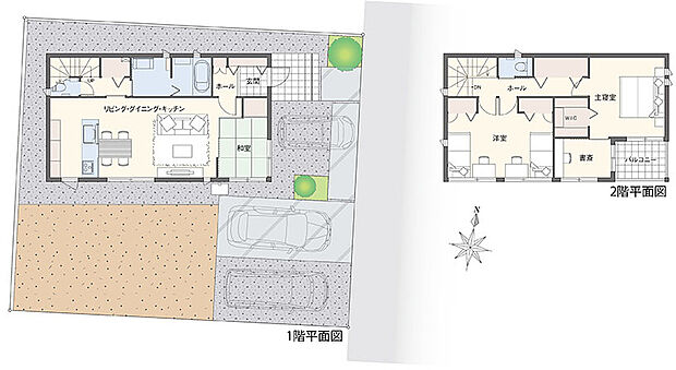【4LDK+ウォークインクローゼット】9.9kWh蓄電池採用!
コンテナやW.I.C、玄関クロークなどレイアウトにも配慮した収納が充実!
荷物はもちろん、お子様が一生懸命作った作品等も大切に残せます。たっぷりしまえて無理せず片付く家!