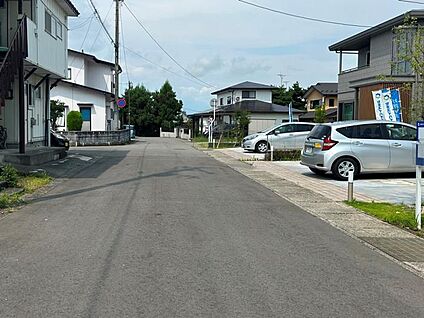 分譲地：前面道路状況