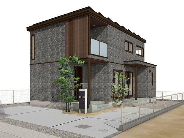 【建物プラン例】建物プラン例（同分譲地内A棟外観パース）