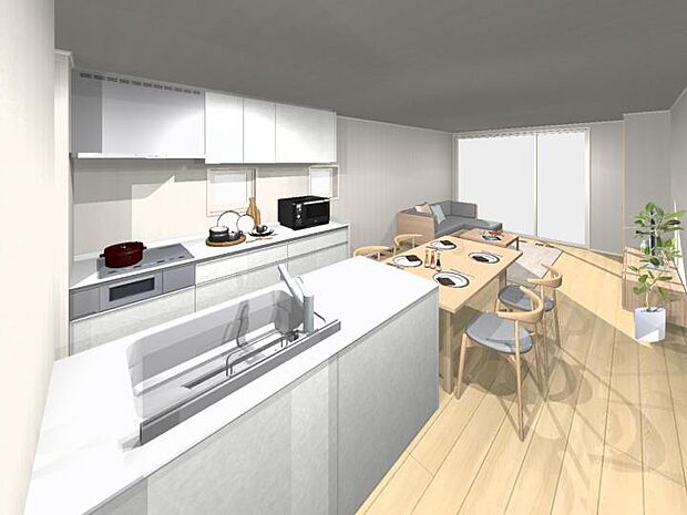 【B棟】LDKイメージパース