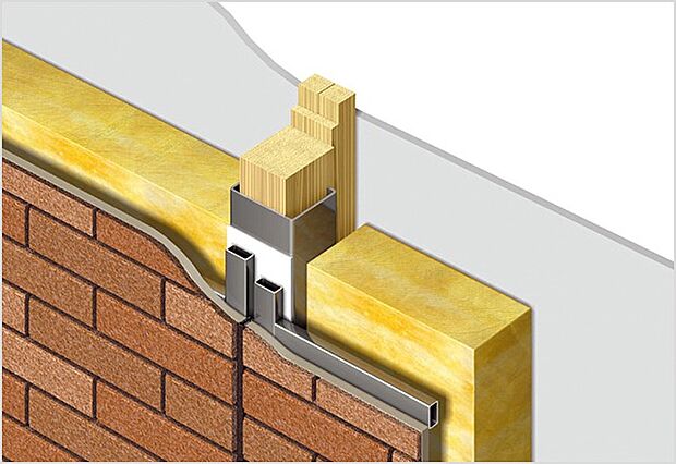 【高断熱住宅】天井・外壁には高性能グラスウールを充填。