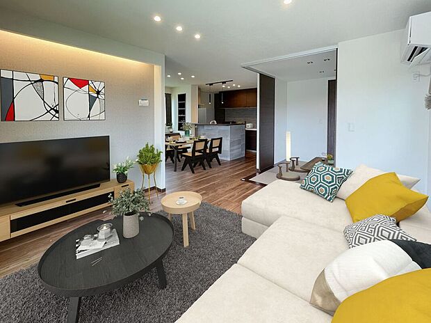 No.173／LDK（25年7月撮影）
※家具等はCG加工したもので、実際に配置されたものではありません。