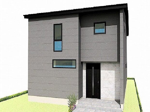 【建物プラン例　（パース・外観）】【建物プラン例】ZEH水準省エネ住宅にて、冬はあたたかく、夏は涼しいお家に