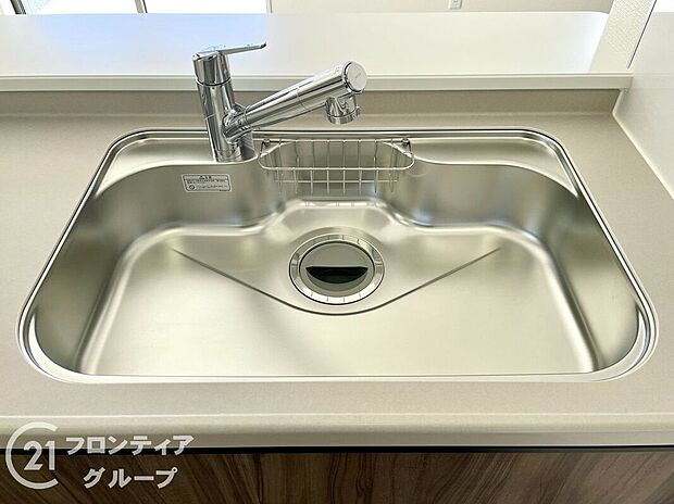 【その他設備】ワイドシンクなので家族が増えても洗い物楽々です