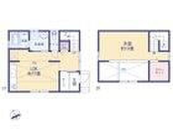3580万円、1LDK、土地面積84.14m2、建物面積67m2 吹き抜けのある開放的な1LDK！水回りがまとまった家事動線の良い間取りです。カースペースも1台完備！