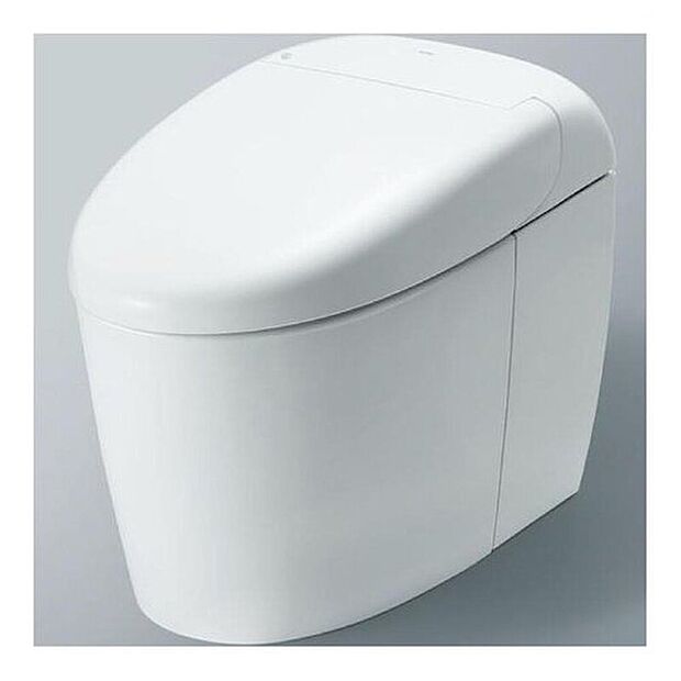 【トイレ】丸みを帯びた形状とすっきりしたデザインが、トイレ空間を上質に演出します。機能美と清掃性を両立した次世代のウォシュレット一体型トイレで、心地よい快適さを提供します。