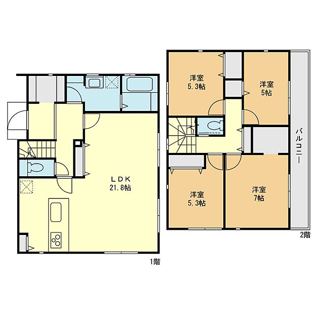 【4LDK】間取図5号棟