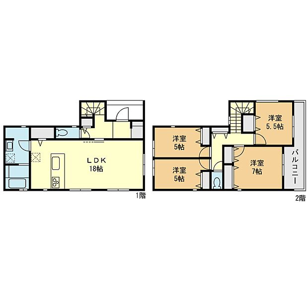 【4LDK】間取図7号棟