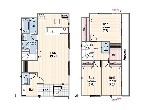 【3LDK】4号棟間取図